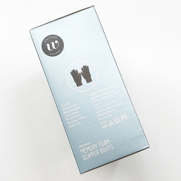 NEW Wayland Square memory foam slipper boots with bonus magic gloves - Picture 2 of 7